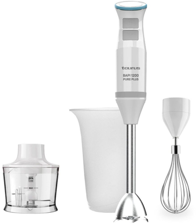 Blender dore Taurus BAPI 1200 Pure Plus, 1200W, set aksesorësh, i bardhë