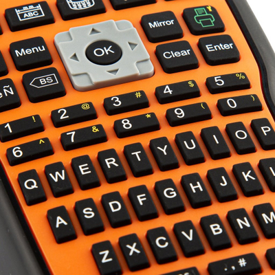 Printer etiketash SPECIALIST+ portabel, me tastierë QWERTY, portokalli me të zezë