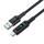 Kabllo USB Acefast C7-04, USB-A me USB-C, 60W, 1.2m, e zezë