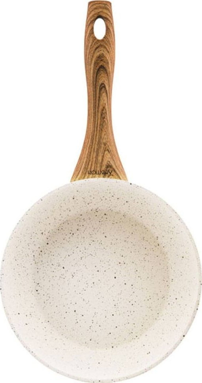 Tigan wok Ambition Stone Effect 34146, 26 cm, alumini, bezhë e bardhë