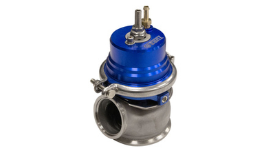 Wastegate e jashtme TurboWorks 60mm, 1.6 Bar, lidhje V-Band, blu