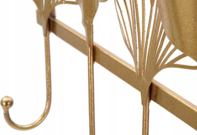 Varelek muri metalik Coat Rack, 5 hoka, 49.5 cm, ari
