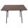 Tavolinë ngrënieje Hobby Life TRENK HM9614.02, MDF me furnir lisi, 120x120x75 cm, walnut me këmbë të zeza