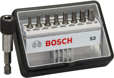 Set bitash Bosch Extra Hard, 9 pjesë, 1/4" hex