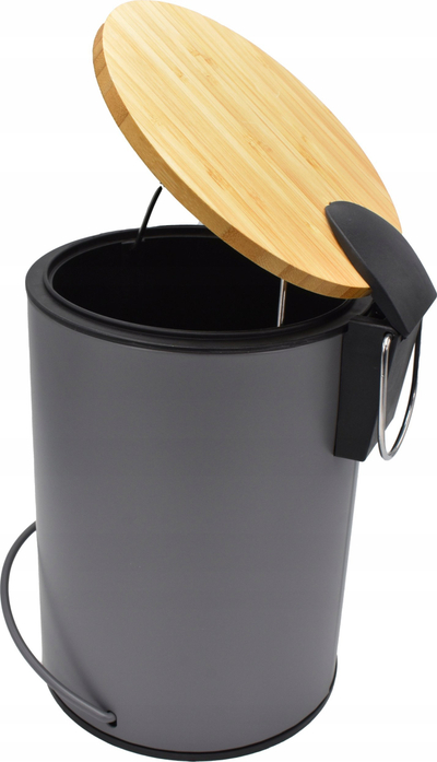 Kosh plehrash me pedale Brunbeste BB-2593, 3L, çelik inox, gri