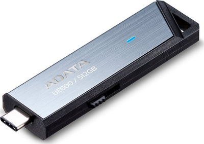 USB ADATA UE800, 512GB, USB 3.2 Gen2, USB Type C, e zezë