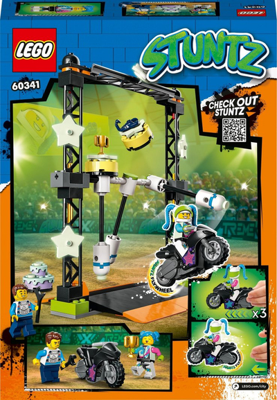 Lodër LEGO City Stuntz Knockdown Stunt Challenge 60341, set ndërtimi, shumëngjyrëshe