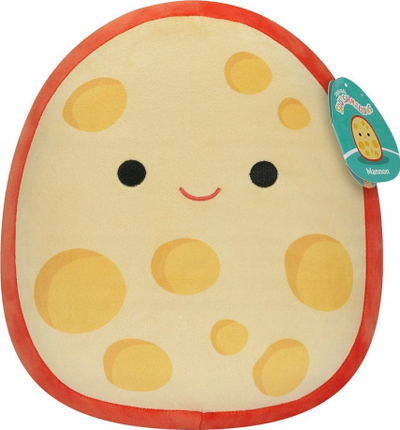 Lodër pelushi Squishmallows Kelly Toys Mannon The Gouda Cheese, 30 cm, shumë e butë