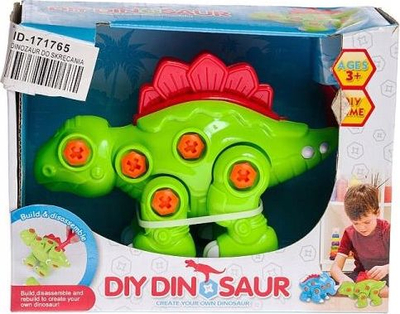 Lodër dinosauri ADAR 548183, për montim me vida, 3+, jeshile me të kuqe