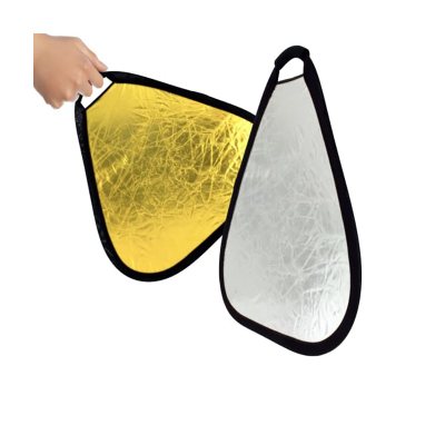 NiceFoto Reflektor Portativ Silver/White & Silver/Gold 80cm