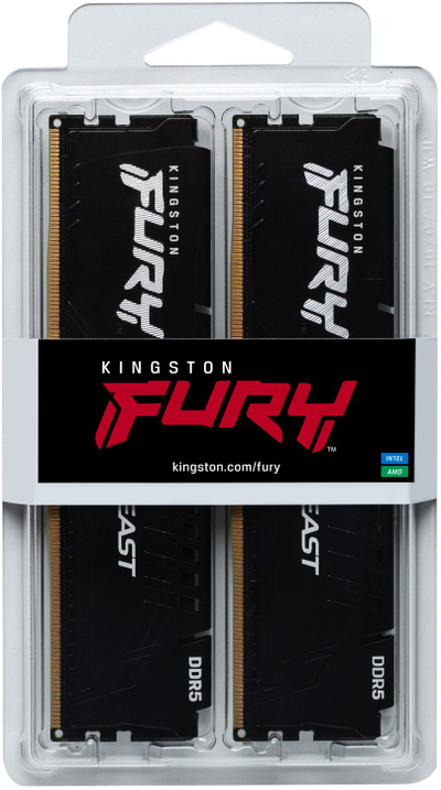 RAM Kingston FURY Beast 64GB, DDR5, 5600MT/s, CL40