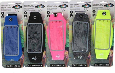Çantë mesi sportive Dunlop, për telefon, që s’e merr uji, jeshile fluo