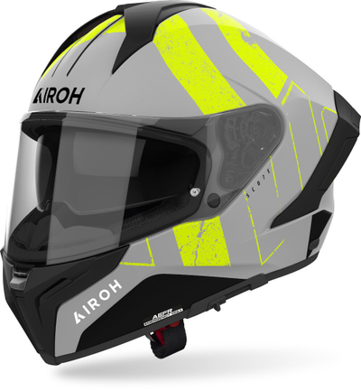 Helmetë moto Airoh Matryx Scope, për meshkuj, gri verdhë, madhësia M