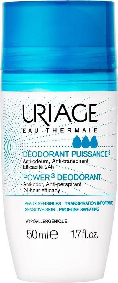 Deodorant roll on Uriage Power3, 50ml, pa alkool