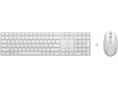 Set tastierë dhe maus HP 650, Wireless, e bardhë