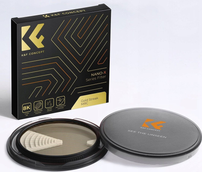 Filtër efekti K&F Concept Nano-X Gold Streak KF01.2106, anamorfik, 58 mm