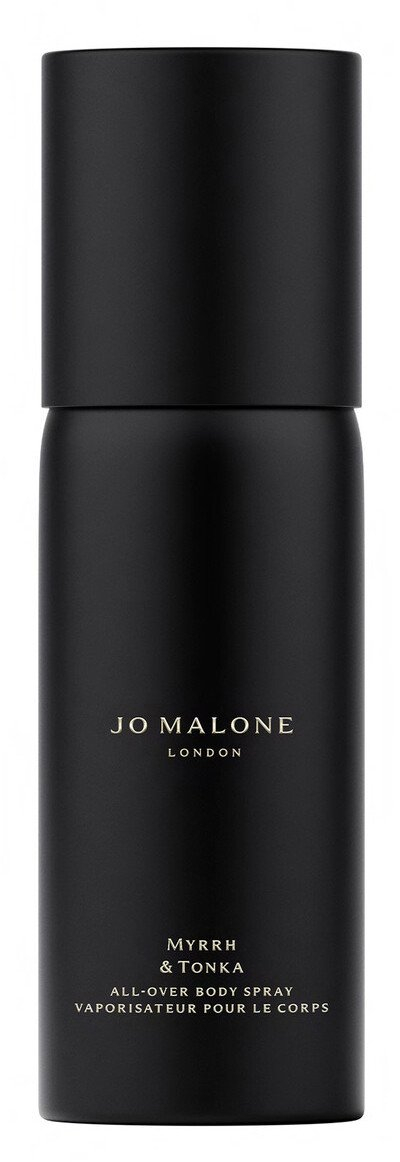 Sprej trupi Jo Malone London Myrrh &amp; Tonka, 125 ml, aromë ambery, i zi