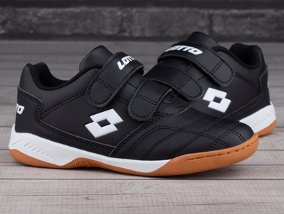 Këpucë sportive për kalamaj Lotto Pacer K Jr 2600110K-1110, me velcro, me taban gome, të zeza