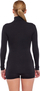 Bluzë termike me jakë golf Brubeck Comfort Merino Wool, për gra, merino, e zezë