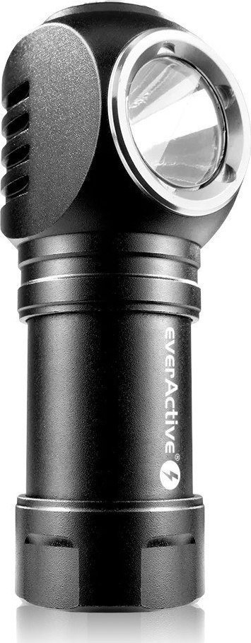 Fener koke dhe dore EverActive FL-55R Dripple, 500 lumens, i rikarikueshëm, i zi