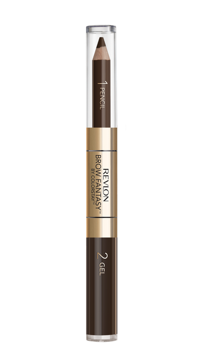 Laps për vetulla Revlon Brow Fantasy Pencil & Gel Dark Brown 1.18ml