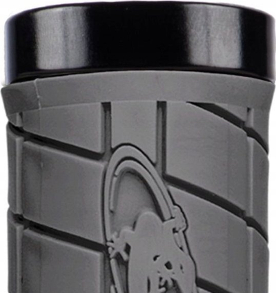 Doreza biçiklete Lizard Skins Dual Lock On Logo, sistem Lock On, kapje komode, të zeza