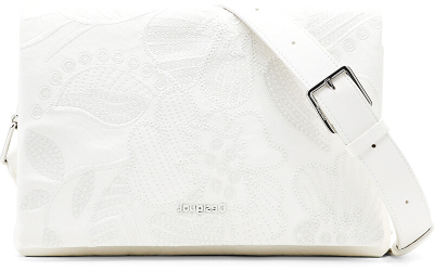 Çantë krahu Desigual Bag Alpha Dortmund 23SAXP95 1001, e bardhë