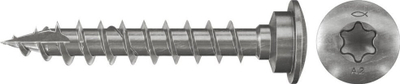 Vida qendërzuese Fischer 7.0x50 A2 VG TX, inoks, 50 copë
