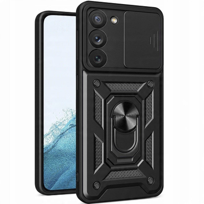 Mbrojtëse telefoni Defender për Samsung Galaxy S23, plastike, e zezë
