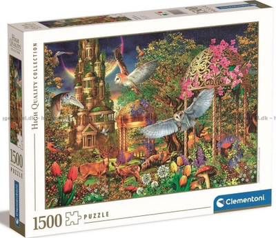 Puzzle Clementoni Woodland Fantasy Garden, 1500 copa, 59.5 x 84.5 cm, shumëngjyrësh