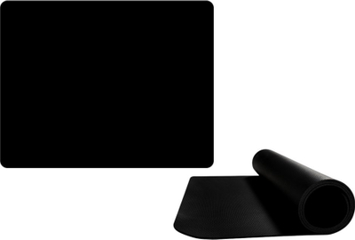 Mousepad i madh për zyrë, 120 x 60 cm, kundër rrëshqitjes, i zi