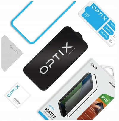 Mbulojë xhami mbrojtëse Uniq Optix për iPhone 17 Pro Max, matte, transparente