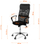 Канцелариски стол Funfit Xenos Compact, механизам TILT, капацитет 120 kg, црна