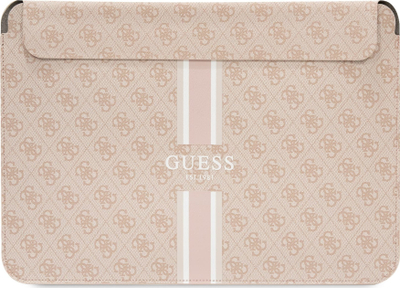 Çantë laptopi Guess GUCS14P4RPSP, 14", koleksioni 4G Printed Stripes, rozë