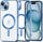 Kuti mbrojtëse Tech-Protect MagShine MagSafe për iPhone 15, transparente, blu e çelët
