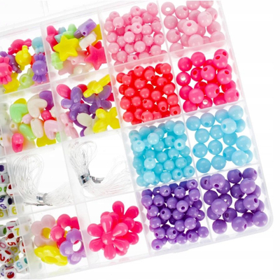 Сет за нанижување мониста MEGA CREATIVE 531420, креативен, шарен