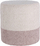 Stol për këmbë Boucle, material poliestër boucle, 35 cm, i bardhë