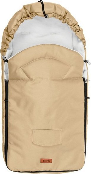 Thes gjumi për karrocë Sensillo Fleece, 95x40 cm, i papërshkueshëm nga uji, cappuccino