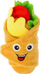 Lodër pelushi për qen Dingo Burrito, interaktive me fishkëllimë, 14cm, shumëngjyrëshe