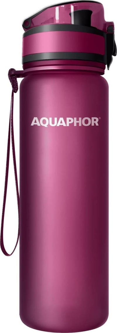 Shishe uji me filtër Aquaphor City Bottle, 500ml, Tritan pa BPA, e kuqe