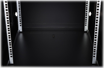 Kabinet rack muri Eprado 19" 18U, xham i tejdukshëm, ngarkesë 60 kg, gri