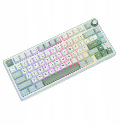 Tastierë mekanike Royal Kludge RK R75, 75%, switch Brown, RGB, e zezë