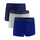 Bokserë meshkujsh Under Armour Perf Tech 3in, set 3 copë, madhësia XL, blu