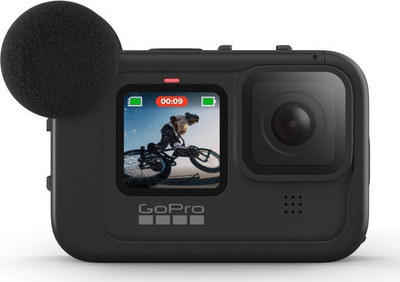 Mod media për kamerë GoPro HERO12 11 10 9 Black, mikrofon directional, HDMI, i zi