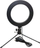 Unazë drite LED Gonga Ring Light, 16cm, me tripod, ngjyrë e zezë