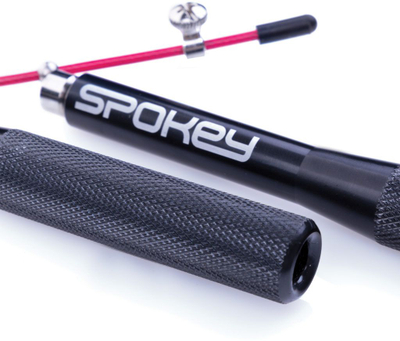 Litar kërcimi Spokey Crossfit Tweet I 920969, çelik 3 m, doreza ergonomike, i zi e kuqe
