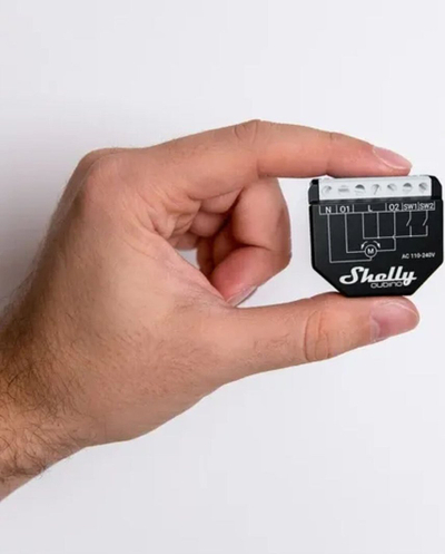Modul roletash Shelly Qubino Wave Shutter, Z Wave, 2 kanale, i zi e bardhë