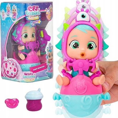 Lodër koleksionuese Cry Babies Magic Tears Stars Jumpy Monsters Fuzz, me aksesorë surprizë, për fëmijë