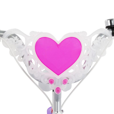 Biçikletë për kalamaj Huffy Disney Princess 24375W, 14", me rrota ndihmëse, rozë