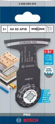 Set tehe multifunksionale Bosch Multi Knife 2608669079, 5 copa, bi metal